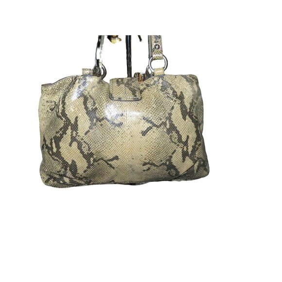 Coach Soho Embossed Python Exotic  Leather Satchel Buckle Strap Snap Closure Car - Picture 2 of 14